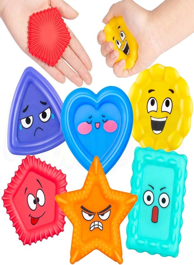 Kidology Sensory Shapes Toys for Kids - Shape Stress Relief Toy - Fidget Sensory Toys for Focus, Stress Relief & Calming Play - Fun Learning Shapes for Toddlers & Children(Pack of 6) - Image 1